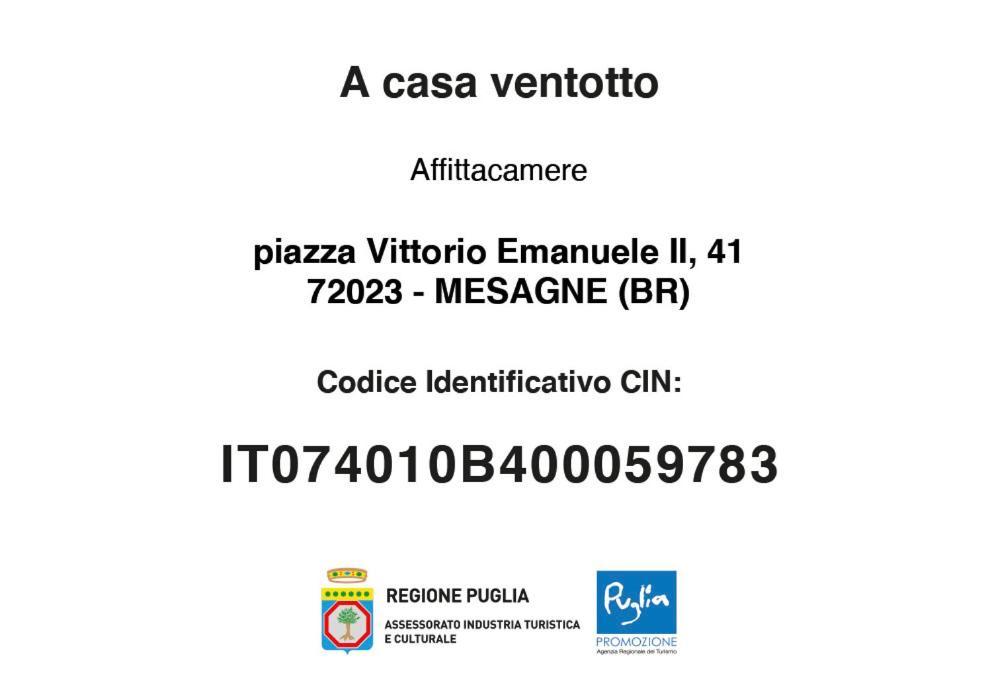 미사니아 A Casa Ventotto B&B 외부 사진
